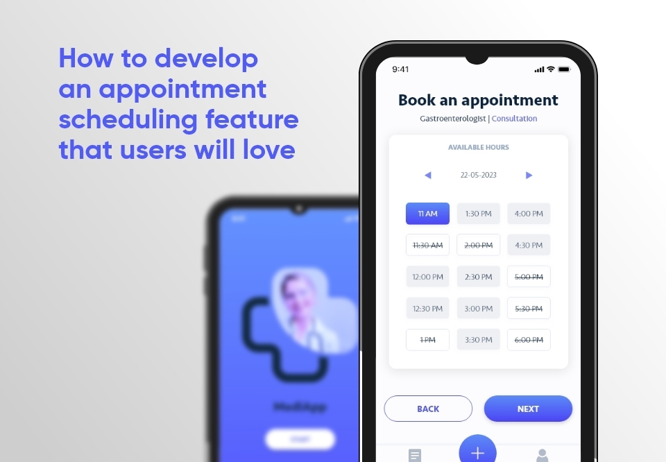 Appointment booking widget - UX design and development tips